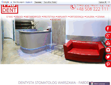 Tablet Screenshot of fabdent.pl